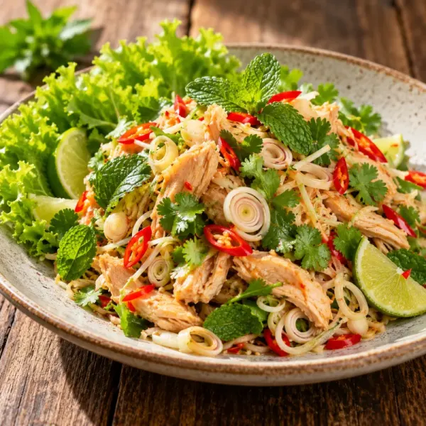 ยำไก่ใส่ตะไคร้