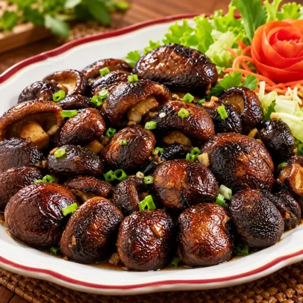 เห็ดหอมย่างซีอิ้ว